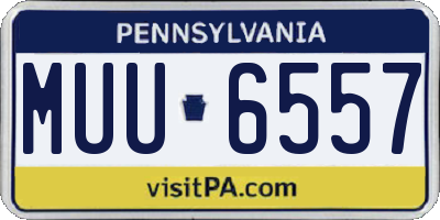 PA license plate MUU6557