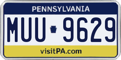 PA license plate MUU9629