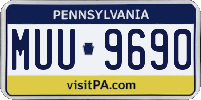 PA license plate MUU9690