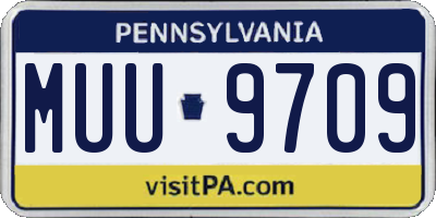 PA license plate MUU9709