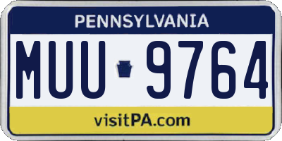 PA license plate MUU9764