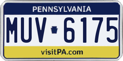 PA license plate MUV6175