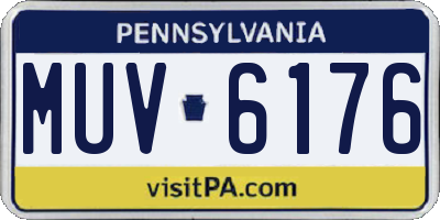 PA license plate MUV6176