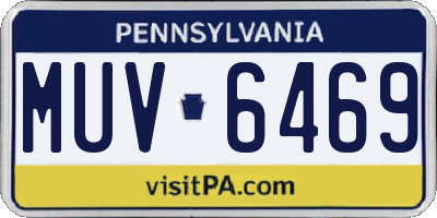 PA license plate MUV6469