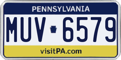 PA license plate MUV6579