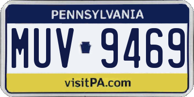 PA license plate MUV9469