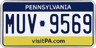 PA license plate MUV9569