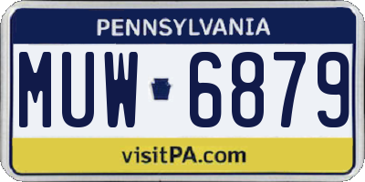 PA license plate MUW6879