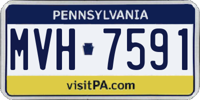 PA license plate MVH7591