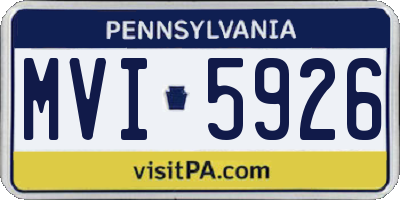 PA license plate MVI5926