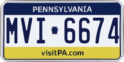 PA license plate MVI6674