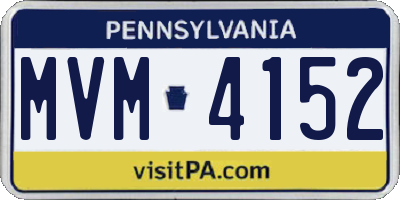 PA license plate MVM4152