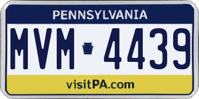 PA license plate MVM4439