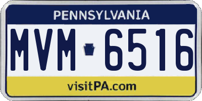 PA license plate MVM6516