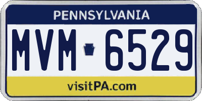 PA license plate MVM6529