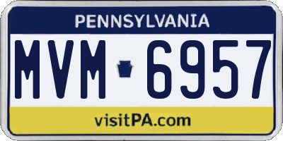 PA license plate MVM6957