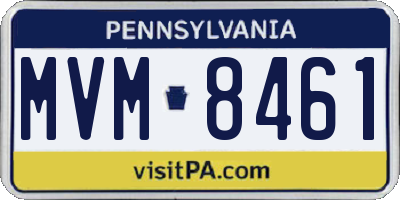 PA license plate MVM8461