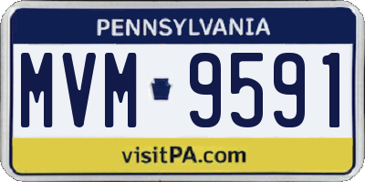 PA license plate MVM9591