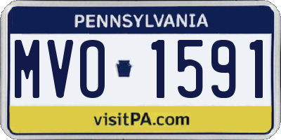 PA license plate MVO1591