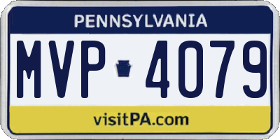 PA license plate MVP4079