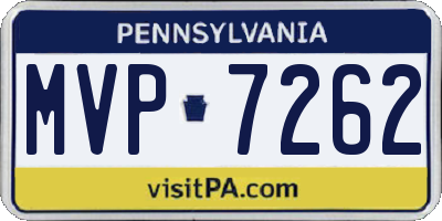 PA license plate MVP7262