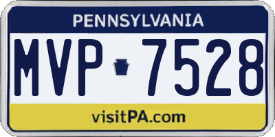 PA license plate MVP7528