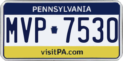 PA license plate MVP7530