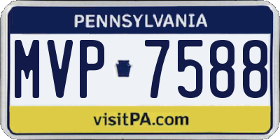 PA license plate MVP7588