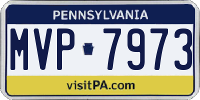 PA license plate MVP7973
