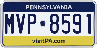 PA license plate MVP8591
