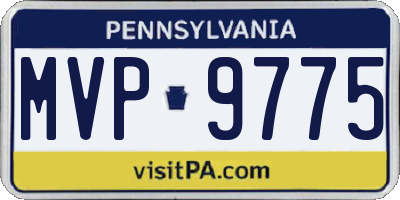 PA license plate MVP9775