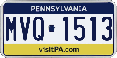 PA license plate MVQ1513
