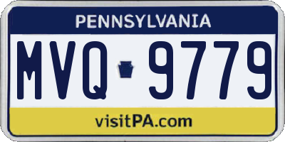 PA license plate MVQ9779