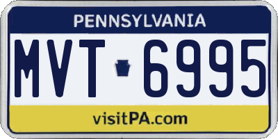 PA license plate MVT6995