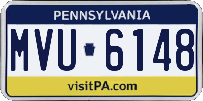 PA license plate MVU6148