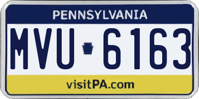 PA license plate MVU6163