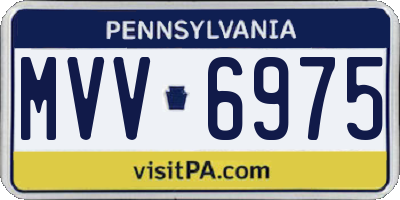 PA license plate MVV6975