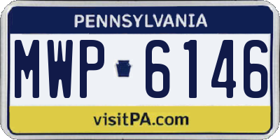 PA license plate MWP6146
