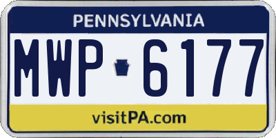 PA license plate MWP6177