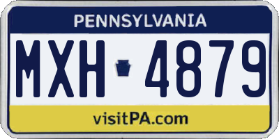 PA license plate MXH4879