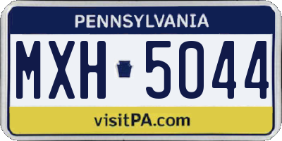 PA license plate MXH5044