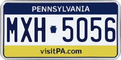 PA license plate MXH5056