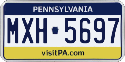 PA license plate MXH5697
