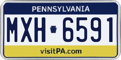 PA license plate MXH6591