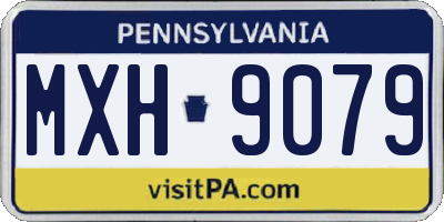 PA license plate MXH9079