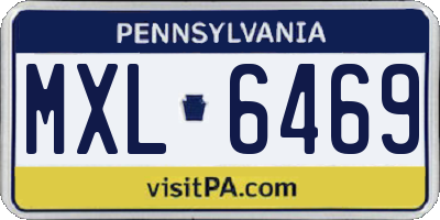 PA license plate MXL6469