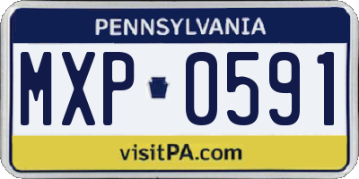 PA license plate MXP0591