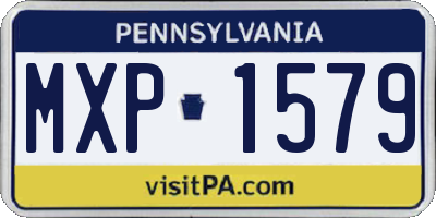 PA license plate MXP1579