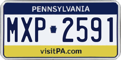 PA license plate MXP2591
