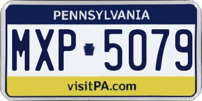 PA license plate MXP5079